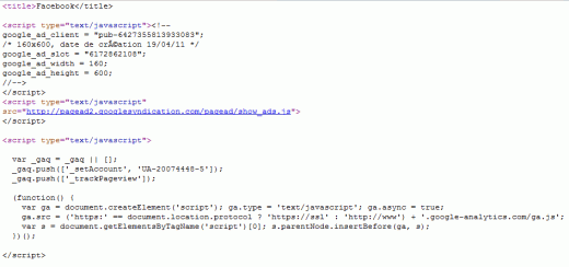 Zdrojový kód stránky vložené přes iFrame